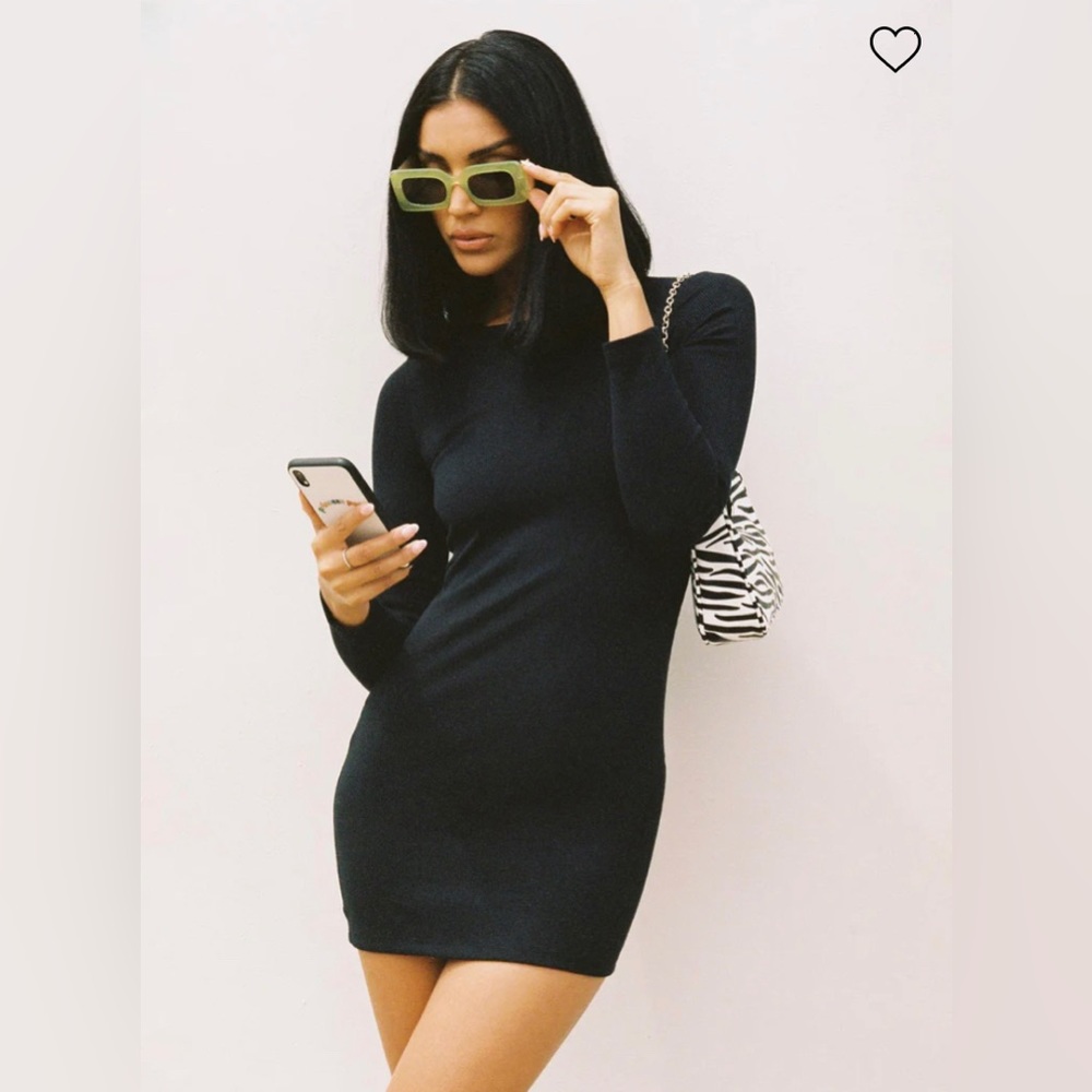 Princess Polly Dear Jane Mini Black Dress